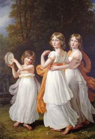 Joseph Karl Stieler Portrait of the youngest daughters of Maximilian I of Bavaria China oil painting art